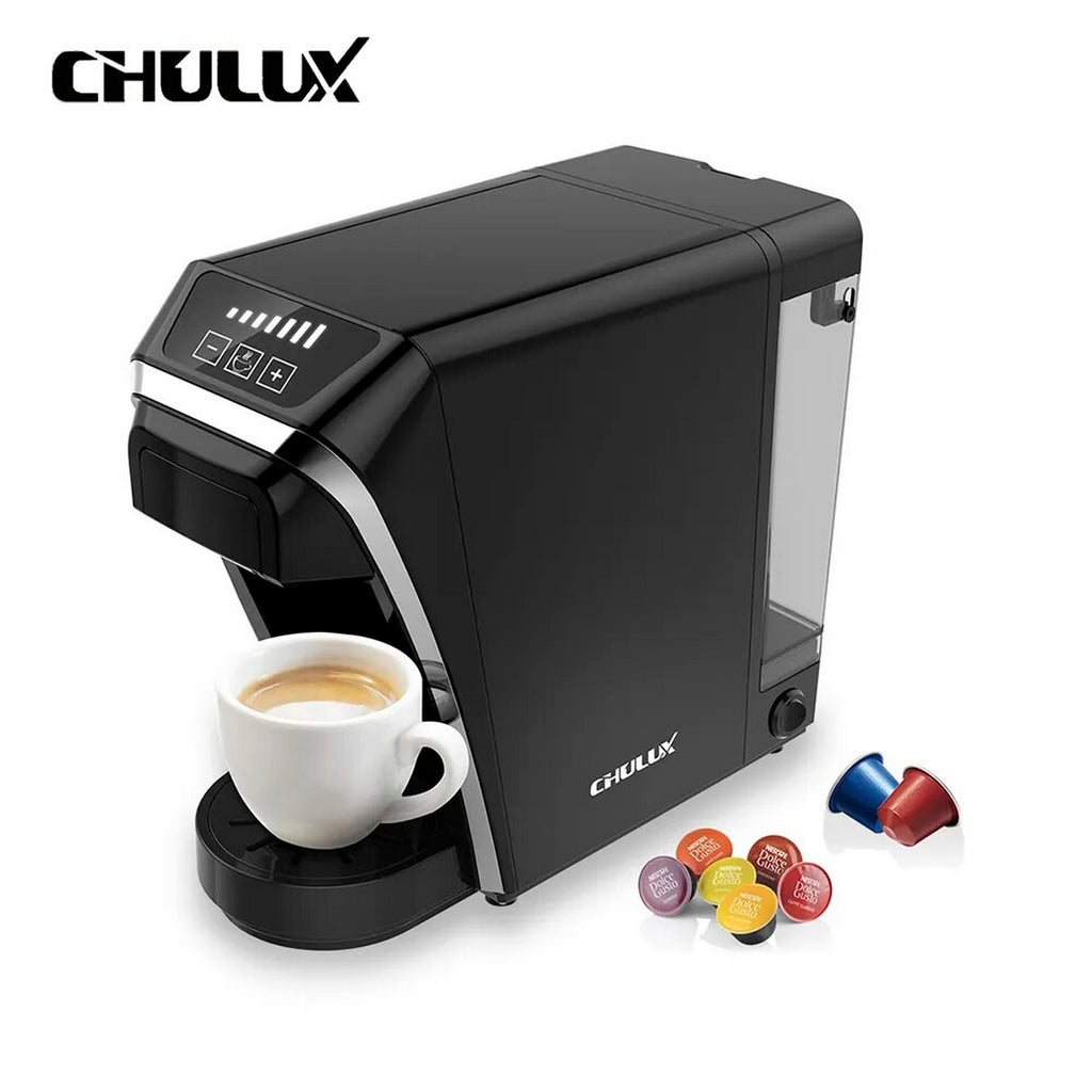 Chulux - Cafetera QF-CM823 3 en uno - Capsulas/Café molido