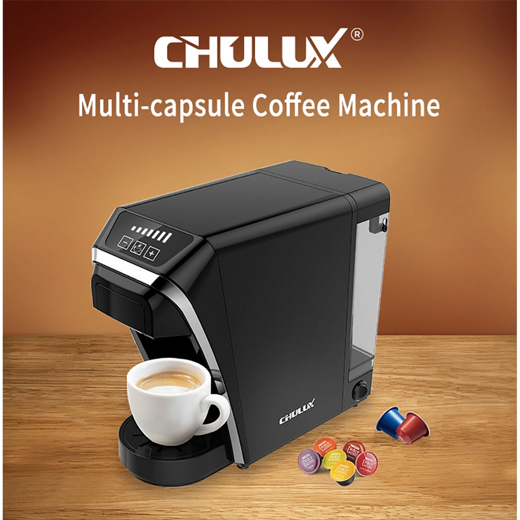 Chulux - Cafetera QF-CM823 3 en uno - Capsulas/Café molido