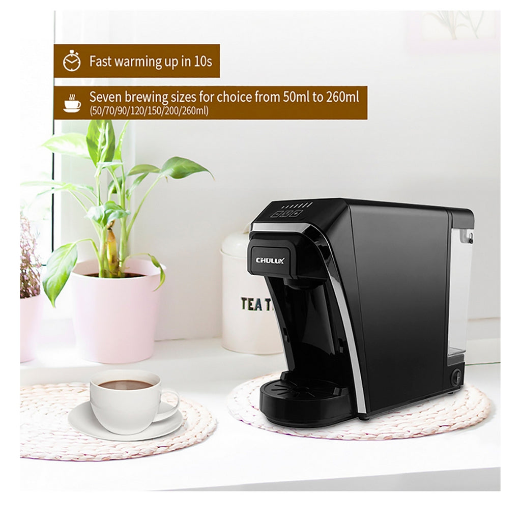 Chulux - Cafetera QF-CM823 3 en uno - Capsulas/Café molido